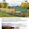 Screenshot of Monadnock Conservancy website homepage