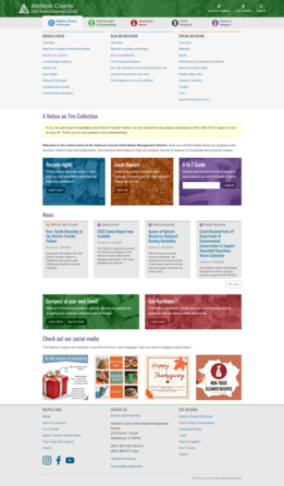 Municipal waste district development