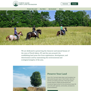 web development for the North Salem Open Land Foundation