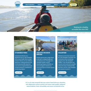 web development for the Lake Champlain Committee