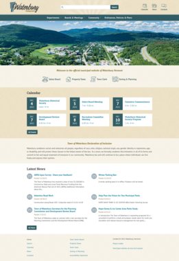 website development for a town