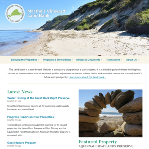 Launched: New website for Martha’s Vineyard Land Bank
