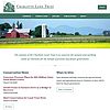 Screenshot of redesigned Charlotte Land Trust website