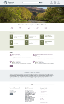 website development for a municipality